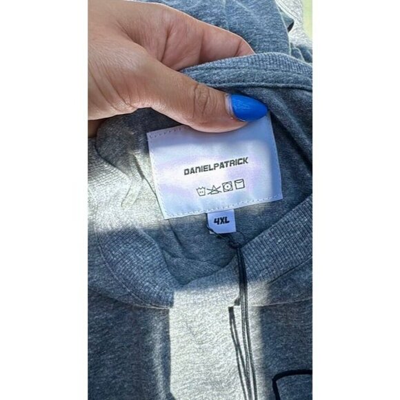 Daniel Patrick Grey 4XL Shirt Men's New Designer Made in LA - Picture 4 of 5